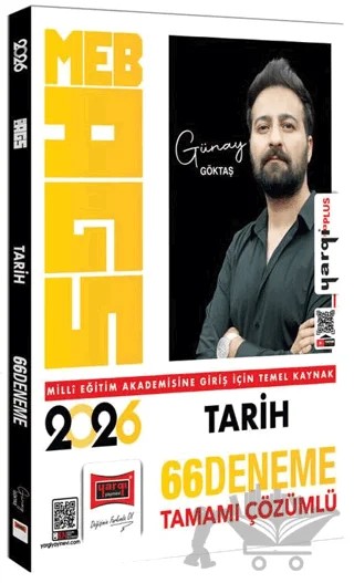 2026 MEB-AGS Tarih Tamamı Çözümlü 66 Deneme – Günay Göktaş – Yargı Yayınevi kitap kapağı