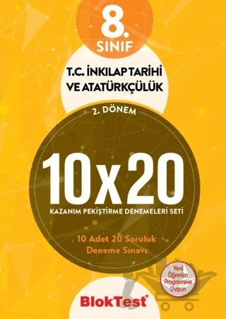 8. Sınıf Bloktest 2. Dönem T.C. İnkilap Tarihi ve Atatürkçülük 10x20 Kazanım Pekiştirme Denemeleri Seti – Kolektif – Tudem Yayınları - Bayilik kitap kapağı