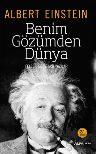 Benim Gözümden Dünya – Albert Einstein – Alfa Yayınları kitap kapağı