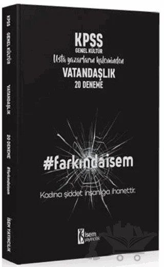 2020 KPSS Farkındaİsem Genel Kültür Vatandaşlık 20 Deneme – Kolektif – İSEM Yayıncılık kitap kapağı