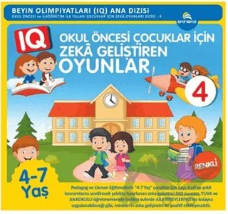 Okul Öncesi Çocuklar İçin Zeka Geliştiren Oyunlar - 4 – Kolektif – Ekinoks Yayın Grubu kitap kapağı