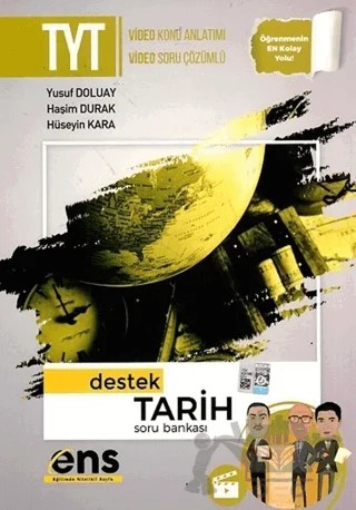 TYT Tarih Destek Soru Bankası – Yusuf Doluay, Haşim Durak – ENS Yayınları kitap kapağı
