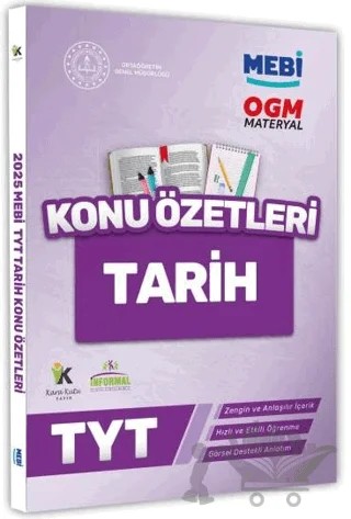2025 YKS-TYT MEBİ-OGM Tarih Pratik Konu Özet Kitabı Görsel Destekli – Kolektif – Karakutu Yayın kitap kapağı