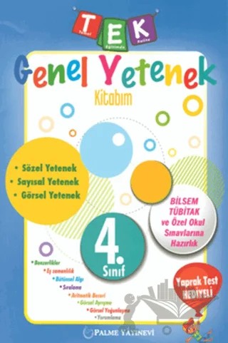 4. Sınıf Genel Yetenek Tek Kitabım – Kolektif – Palme Yayınları kitap kapağı