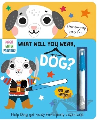 What Will You Wear - Dog-Magic Water Painting Book – Kolektif – IMAGINE THAT kitap kapağı