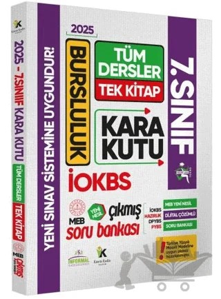 2025 7.sınıf İokbs Bursluluk Tüm Dersler Çıkmış Soru Bankası Tek Kitap Yeni Sistem Tamamı Çözümlü – Kolektif – Karakutu Yayın kitap kapağı