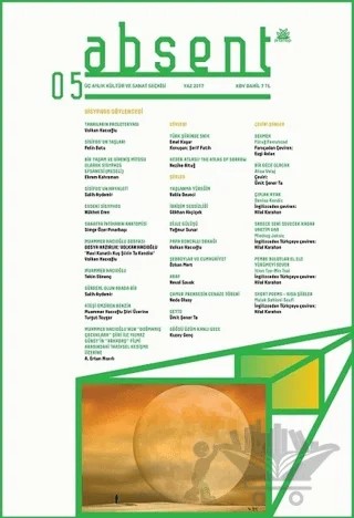 Absent / Üç Aylık Kültür ve Sanat Dergisi Sayı: 5 / Yaz 2017 – Vedat Akdamar – Artshop Yayıncılık kitap kapağı