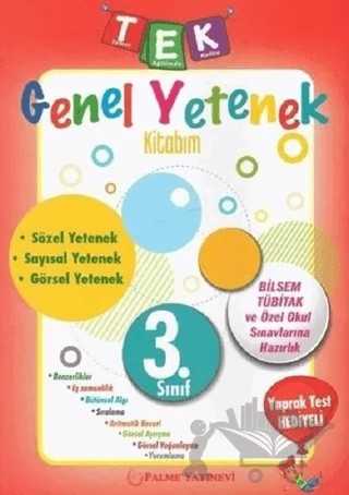 3. Sınıf Genel Yetenek Kitabım – Kolektif – Palme Yayınları kitap kapağı