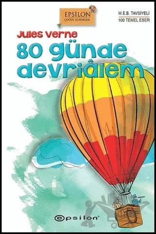 80 Günde Devrialem – Jules Verne – Epsilon Yayınevi kitap kapağı