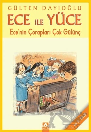 Ece ile Yüce - Ece’nin Çorapları Çok Gülünç – Gülten Dayıoğlu – Altın Kitaplar kitap kapağı