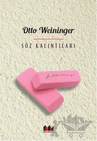 Söz Kalıntıları – Otto Weininger – Pharmakon Kitap kitap kapağı