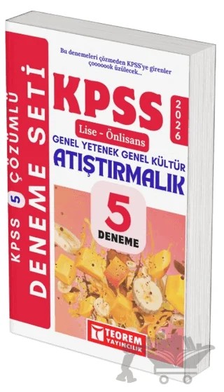 2026 KPSS Lise Önlisans Tamamı Çözümlü Atıştırmalık 5 Deneme – Kolektif – Teorem Yayıncılık kitap kapağı