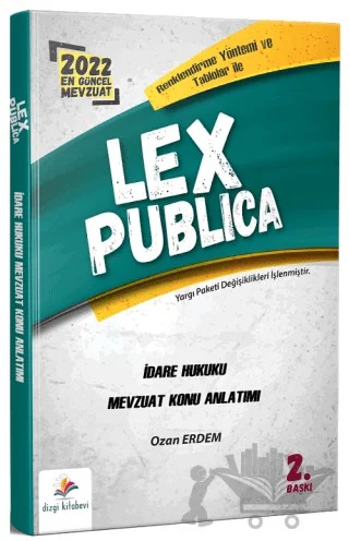 Lex Publica Hakimlik İdare Hukuku Mevzuat Konu Anlatımı – Ozan Erdem – Dizgi Kitap kitap kapağı