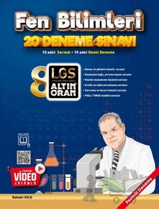 8. Sınıf Fen Bilimleri 20 Deneme Sınavı – Bahadır Kılıç – Borealis Yayıncılık kitap kapağı
