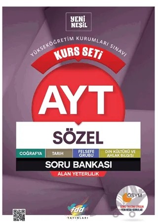 AYT Sözel Kurs Seti Soru Bankası – Kolektif – Fdd Yayınları kitap kapağı