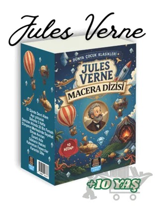 Jules Verne Macera Dizisi – Jules Verne – Mercan Okul Yayınları kitap kapağı