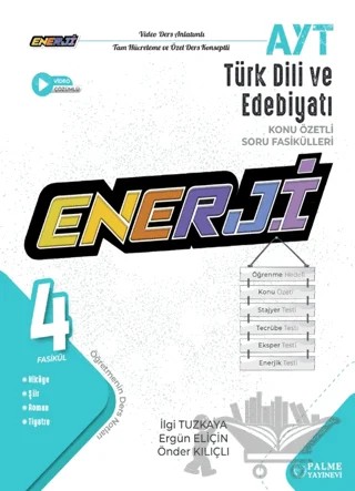 AYT Enerji Türk Dili ve Edebiyatı Konu Özetli Soru Fasikülleri – İlgi Tuzkaya, Ergün Eliçin, Önder Kılıçlı – Palme Yayınları kitap kapağı
