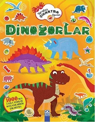 Yaratıcı Çıkartma Oyunları - Dinozorlar – Penny Worms – Altın Kitaplar kitap kapağı