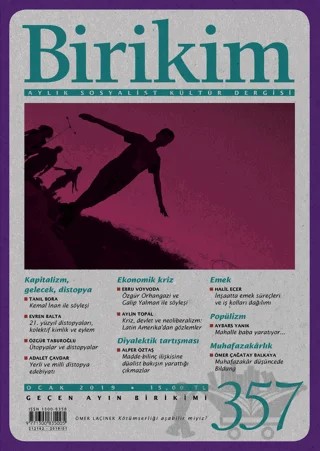 Birikim Aylık Sosyalist Kültür Dergisi Sayı: 357 Ocak 2019 – Birikim Yayınları kitap kapağı