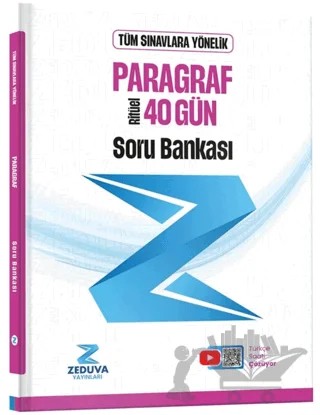 Türkçe Saati 40 Gün Ritüel Paragraf Soru Bankası – Öznur Saat Yıldırım – Zeduva Yayınları kitap kapağı