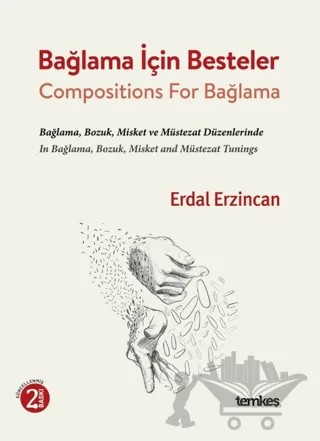 Bağlama İçin Besteler – Erdal Erzincan – Temkeş Müzik kitap kapağı