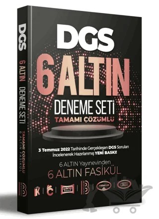 DGS Tamamı Çözümlü 6 Altın Deneme Seti – Kolektif – Benim Hocam Yayınları kitap kapağı