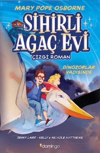 Sihirli Ağaç Evi 1 - Dinozorlar Vadisinde – Mary Pope Osborne – Domingo Yayınevi kitap kapağı