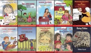 9 Yaş Öykü (10 Kitap Takım) – Erdoğan Güneş, Gökhan Baysal, Hamdullah Köseoğlu, Mine Erol, Rasim Bakırcıoğlu, Selçuk Büyüktanır, Semra Atasoy, Zeki Sarıkavak – Özlem Yayınevi kitap kapağı
