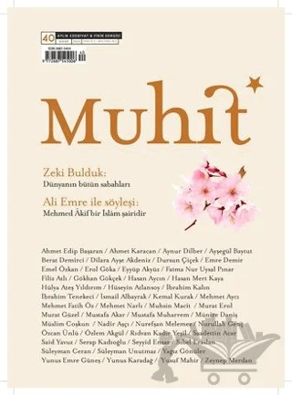 Muhit Dergi Sayı: 40 Nisan 2023 – Muhit Kitap kitap kapağı