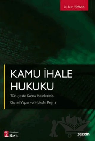 Kamu İhale Hukuku – Eren Toprak – Seçkin Yayıncılık kitap kapağı