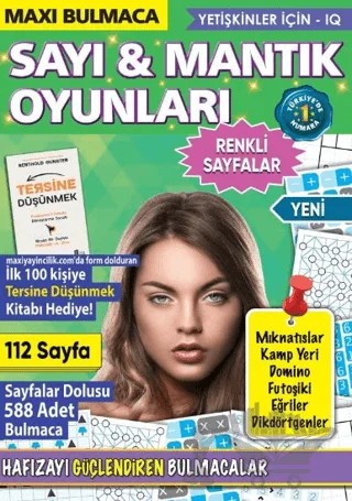 Maxi Sayı ve Mantık Oyunları 13 – Bertan Kodamanoğlu – Maxi Yayıncılık kitap kapağı