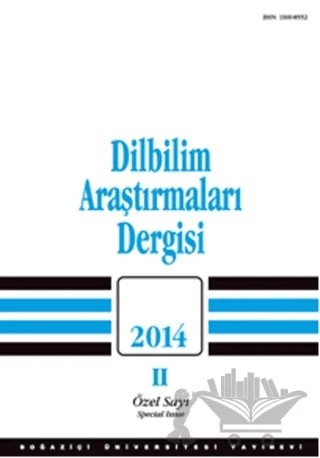 Dilbilim Araştırmaları Dergisi: 2014 / 2 (Özel Sayı) – Boğaziçi Üniversitesi Yayınevi kitap kapağı