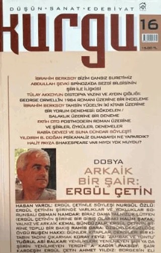 Kurgu Düşün Sanat Edebiyat Dergisi Sayı: 16 – Kurgu Kültür Merkezi kitap kapağı
