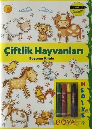 Çiftlik Hayvanları Boyama Kitabı - Minik Ressamlar – Kolektif – Doğan Egmont Yayıncılık kitap kapağı