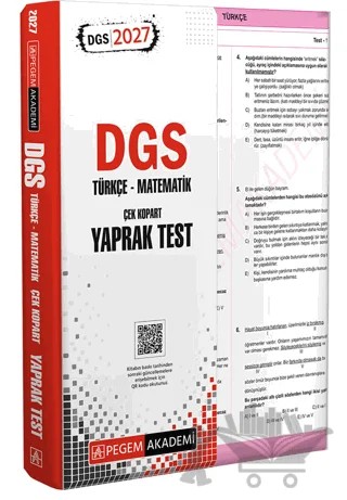 2027 DGS Türkçe-Matematik Çek Kopart Yaprak Test – Kolektif – Pegem Akademi Yayıncılık kitap kapağı