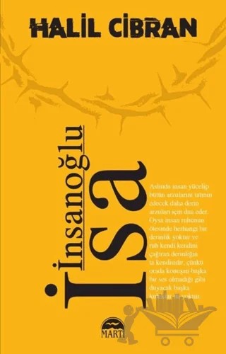 İnsanoğlu İsa – Halil Cibran – Martı Yayınları kitap kapağı