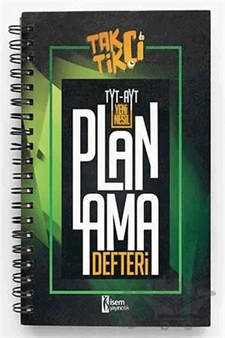 TYT- AYT Taktikçi Yeni Nesil Planlama Defteri – Kolektif – İSEM Yayıncılık kitap kapağı