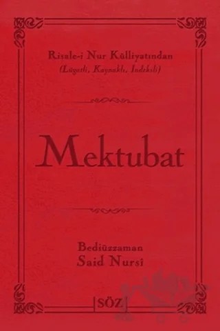 Mektubat (Çanta Boy) – Bediüzzaman Said-i Nursi – Söz Basım Yayın kitap kapağı