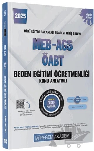 2025 MEB-AGS-ÖABT Beden Eğitimi Öğretmenliği Konu Anlatımlı – Kollektif – Pegem Akademi Yayıncılık kitap kapağı
