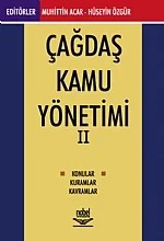 Çağdaş Kamu Yönetimi II – Muhittin Acar - Hüseyin Özgür – Nobel Yayın kitap kapağı