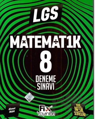 8. Sınıf LGS Matematik 8 Denemeleri – Ahmet İnam – Fix Yayınları kitap kapağı