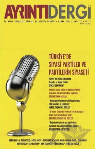 Ayrıntı Dergisi Sayı: 37 Bahar 2021 – Ayrıntı Dergi kitap kapağı