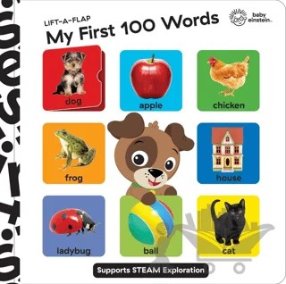 Baby Einstein: Lift A Flap My First 100 Words – Kolektif – Pi Kids kitap kapağı