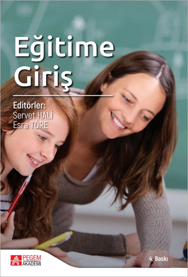 Eğitime Giriş – Servet Hali, Elif Polat, Emine Dağlı, Esra Töre – Pegem Akademi Yayıncılık kitap kapağı