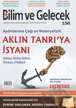 Bilim ve Gelecek Dergisi Sayı: 156 Şubat 2017 – Bilim ve Gelecek Dergisi Yayınları kitap kapağı