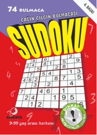 Sudoku - Çağın Çılgın Bulmacası – Kolektif – Sinemis Yayınları kitap kapağı