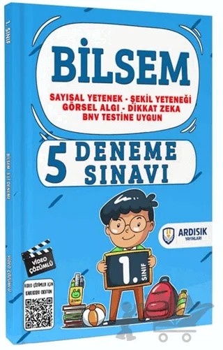 1. Sınıf 5’li Bilsem Deneme Sınavı Tamamı Video Çözümlü – Kollektif – Ardışık Yayınları kitap kapağı