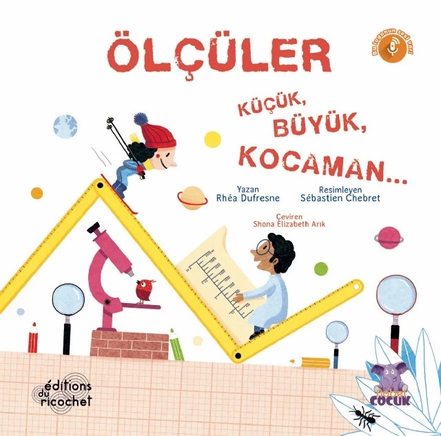 ÖLÇÜLER Küçük, Büyük, Kocaman... – Rhéa Dufresne – Nobel Çocuk kitap kapağı