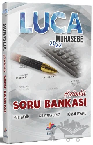 2022 Luca Muhasebe Çözümlü Soru Bankası – Fatih Akyüz, Süleyman Deniz, Köksal Ayhanlı – Dizgi Kitap kitap kapağı