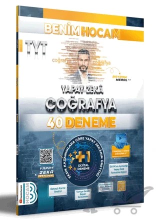 TYT Yapay Zeka Coğrafya 40 Deneme Benim Hocam Yayınları – Bayram Meral – Benim Hocam Yayınları kitap kapağı